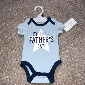 Short sleeve My First Fathers Day Onesie